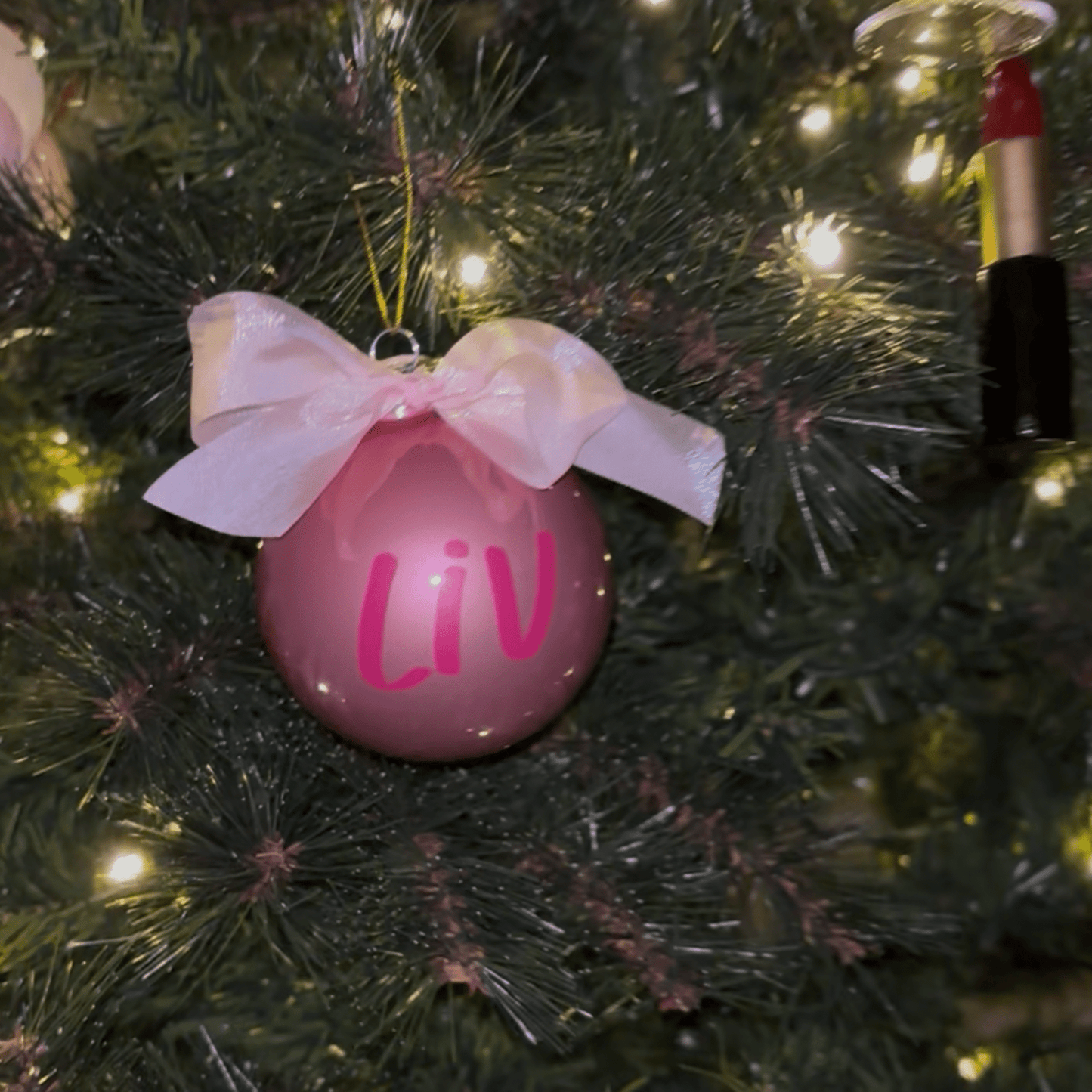Kerstballen met naam - LivLaVie